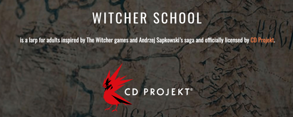 supporting companies section from the witcher school's landing page