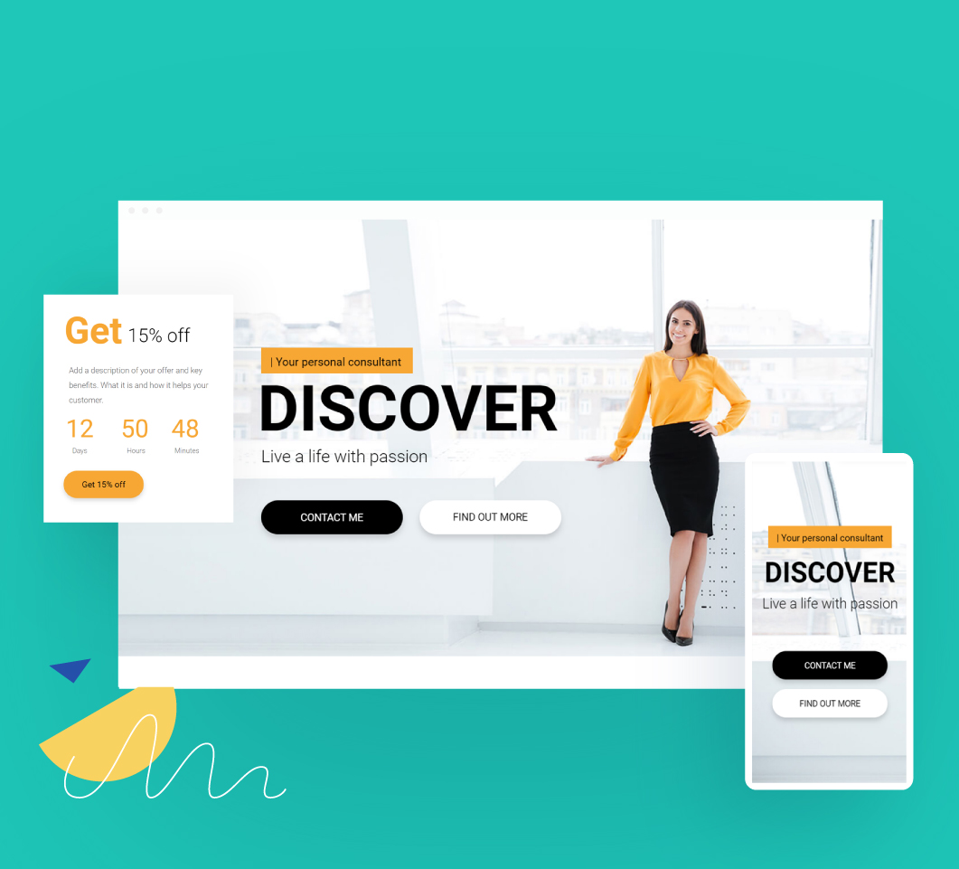 Consulting landing page templates cover