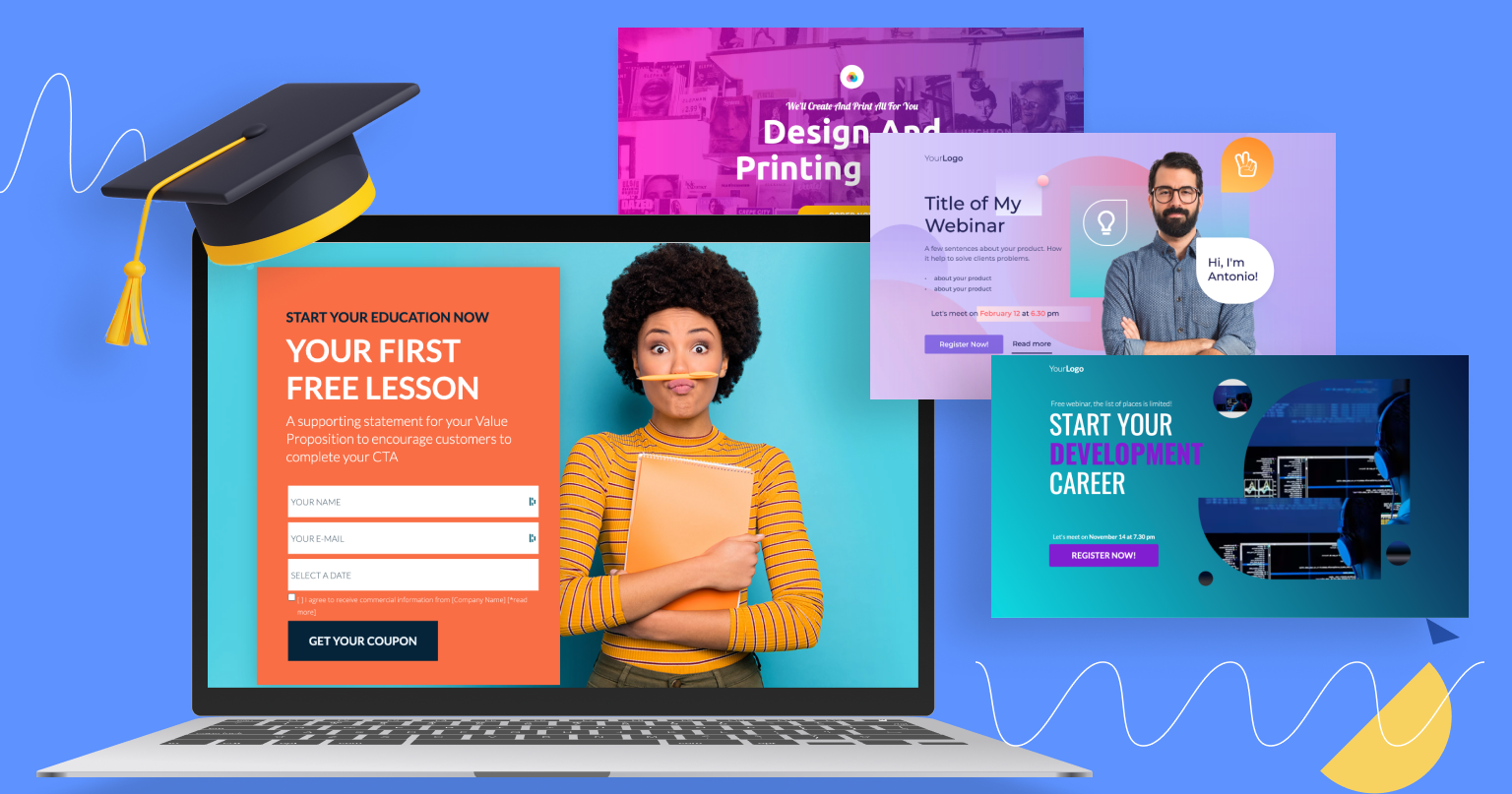 Education And Course Landing Page Examples