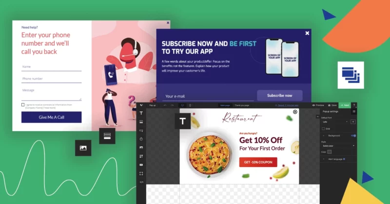 how to create pop-up or lightbox on landing page - cover